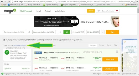 wego dot com - hasil pencarian
